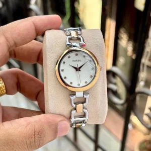 Classy Fossil Watch For Women (J2104)