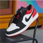 Stylish Nike Air Jordan Retro 1 Low Black Toe Shoes For Men (S1H19) - 7a first copy shoes | Buy Online at Best Price