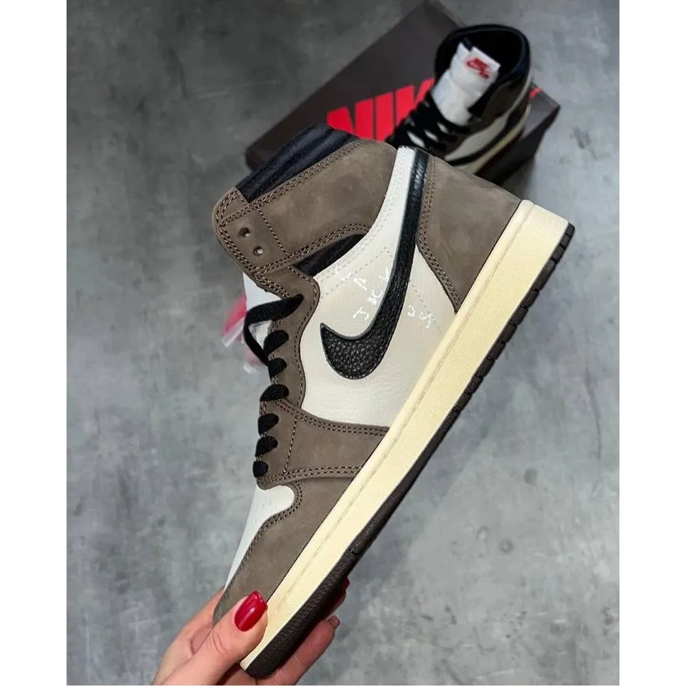 Stylish Jordan 1 Low Travis Scott Mocha High Shoes For Men (S1H21)
