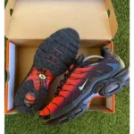 Premium Nike Air Max Plus Black Red Shoes For Men (BME140) - 7a first copy shoes | Buy Online at Best Price