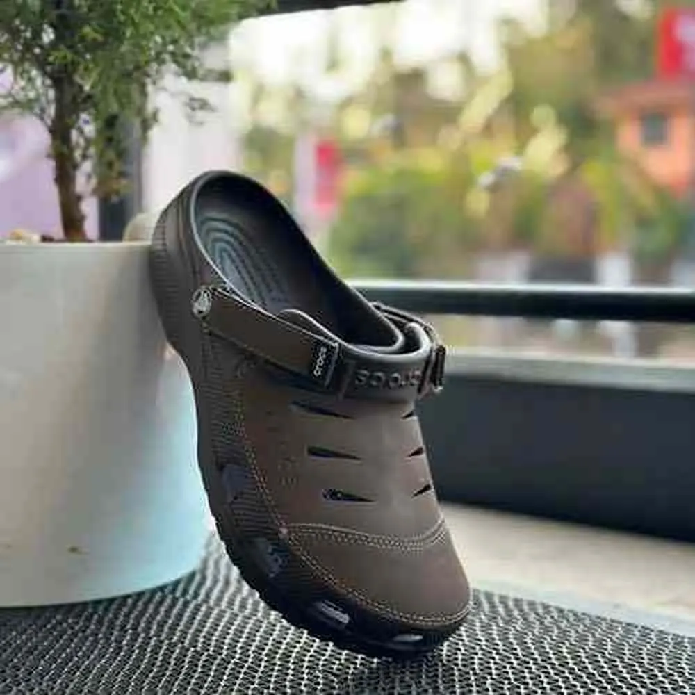 Stylish Crocs Classic Yukoon Tan Clogs For Men (BME181)