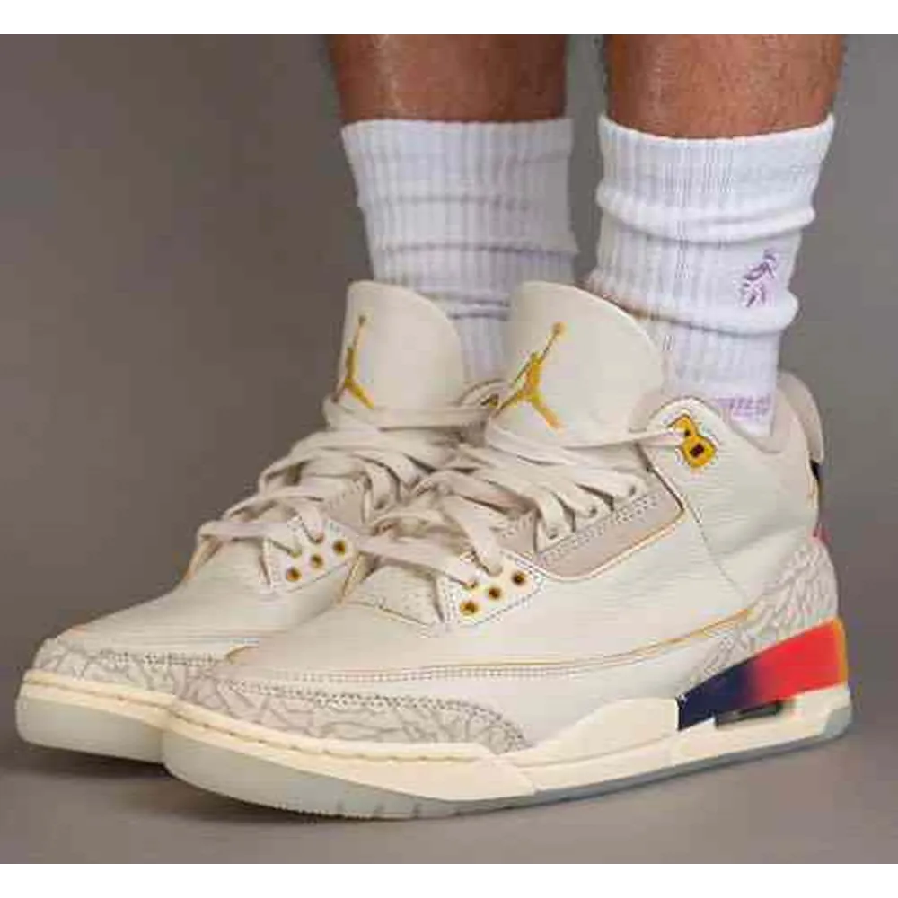 Stylish Air Jordan Retro 3 Medellin Sunset Shoes For Men (BME213)