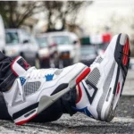 Classy Nike Air Jordan Retro 4 White Shoes For Men (S1H55) - 7a first copy shoes | Buy Online at Best Price