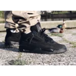 Classy Nike Air Jordan Retro 4 Black Cat Shoes For Men (S1H56) - 7a first copy shoes | Buy Online at Best Price