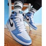 Classy Nike Air Jordan 1 Retro High Blue University Shoes For Men (S1H57) - 7a first copy shoes | Buy Online at Best Price