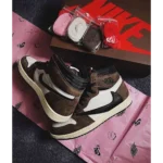 Classy Nike Air Jordan Retro 1 High Travis Scott Shoes For Men (S1H58) - 7a first copy shoes | Buy Online at Best Price