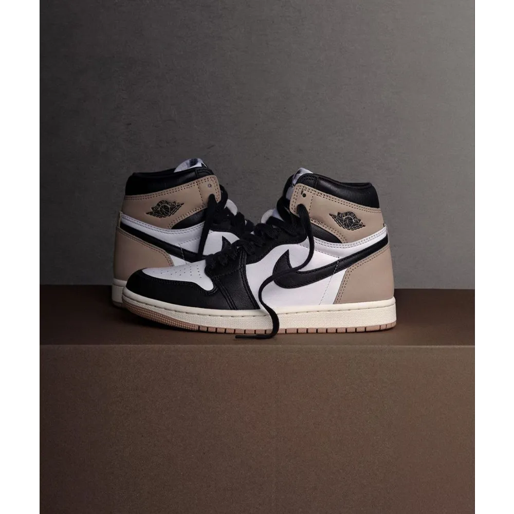 Stylish Nike Air Jordan Retro 1 High Latte Shoes For Men (BYT03)