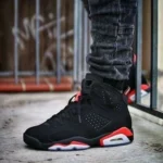 Premium Air Jordan Retro 6 Black Infrared Shoes For Men (BSF1569) - 7a first copy shoes | Buy Online at Best Price