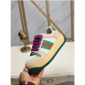 Premium Gucci Screener Gg Leather Trimmed Canvas Shoes For Men (SFS1610) - 7a first copy shoes | Buy Online at Best Price