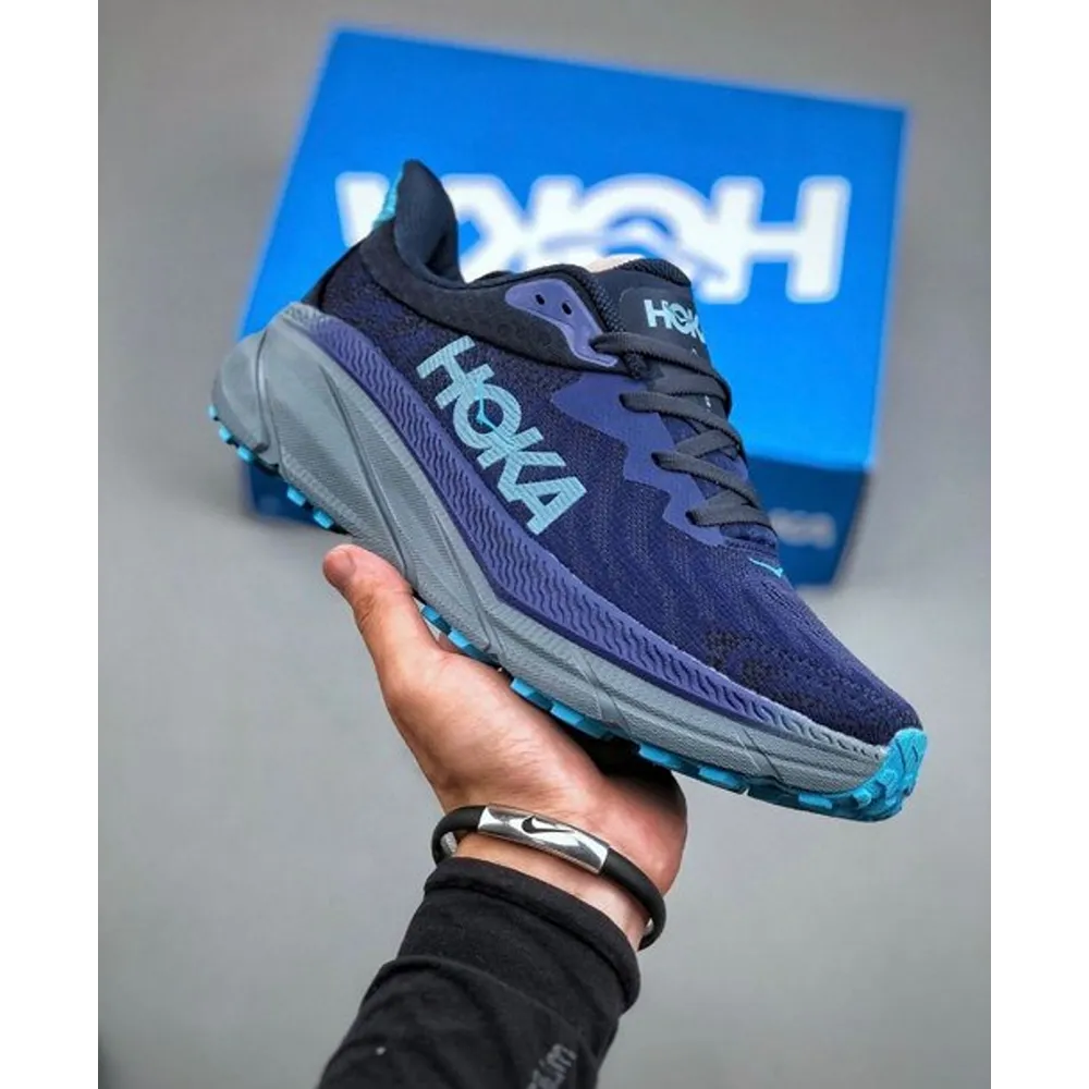 Stylish Hoka Challenger Atr 7 Navy Blue Shoes For Men (SFS1617)