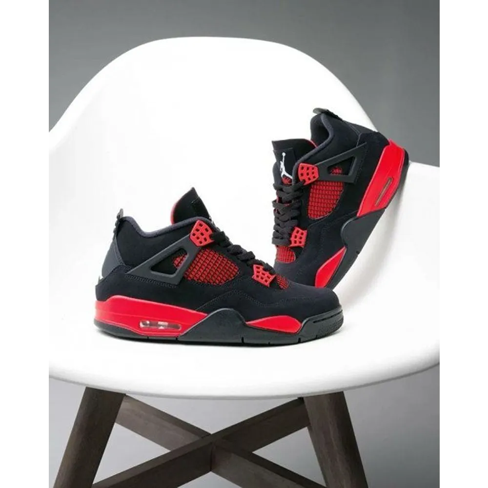 Imported Air Jordan Retro 4 Thunder Red Shoes For Men (BSF1722)