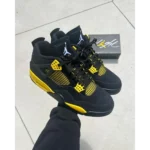 Imported Air Jordan Retro 4 Thunder Yellow Shoes For Men (BSF1723) - 7a first copy shoes | Buy Online at Best Price