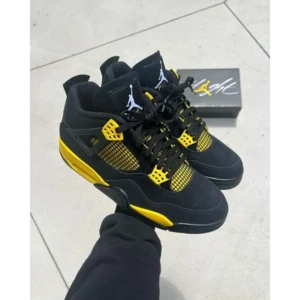 Imported Air Jordan Retro 4 Thunder Yellow Shoes For Men (BSF1723) - 7a first copy shoes | Buy Online at Best Price