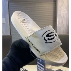 Luxurious Skechers Logo S Hyper Burst Soft Slides For Men (FF513)
