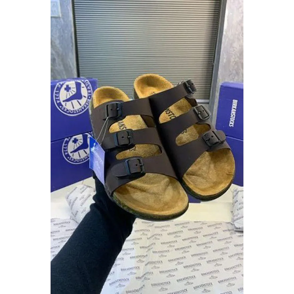 Luxurious Birkenstocks Brown Slide For Men (FF516)