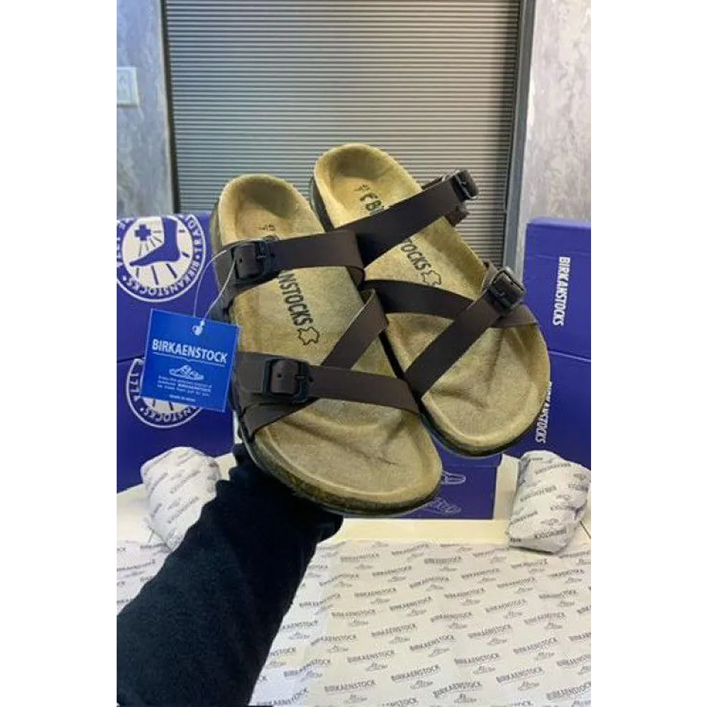 Luxurious Birkenstocks Black Slide For Men (FF521)