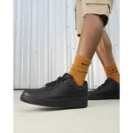 Luxurious Airforce 1 Black With Dustbag Pure Leather Shoes For Men (SIG705) - Accessories | Buy Online at Best Price