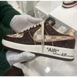 Luxurious Nike Airforce Lv Brown Shoes For Men (SIG714) - 7a first copy shoes | Buy Online at Best Price