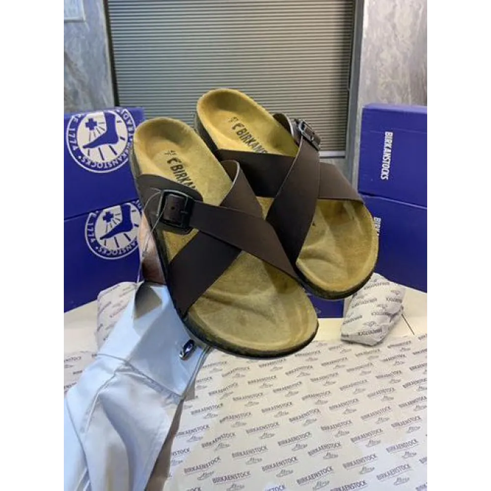 Luxurious Birkenstocks Brown Slide For Men (SIG748)