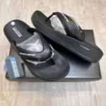 Luxurious Skechers Hyper Burst Simplex Full Black Slides For Men (SIG64) - 7a first copy shoes | Buy Online at Best Price