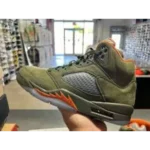 Trendy Air Jordan Retro 5 Olive Shoes For Men (FF566) - 7a first copy shoes | Buy Online at Best Price