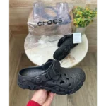 Trendy Crocs All Terrain Atlas All Black Clogs For Men (FF585) - 7a first copy shoes | Buy Online at Best Price