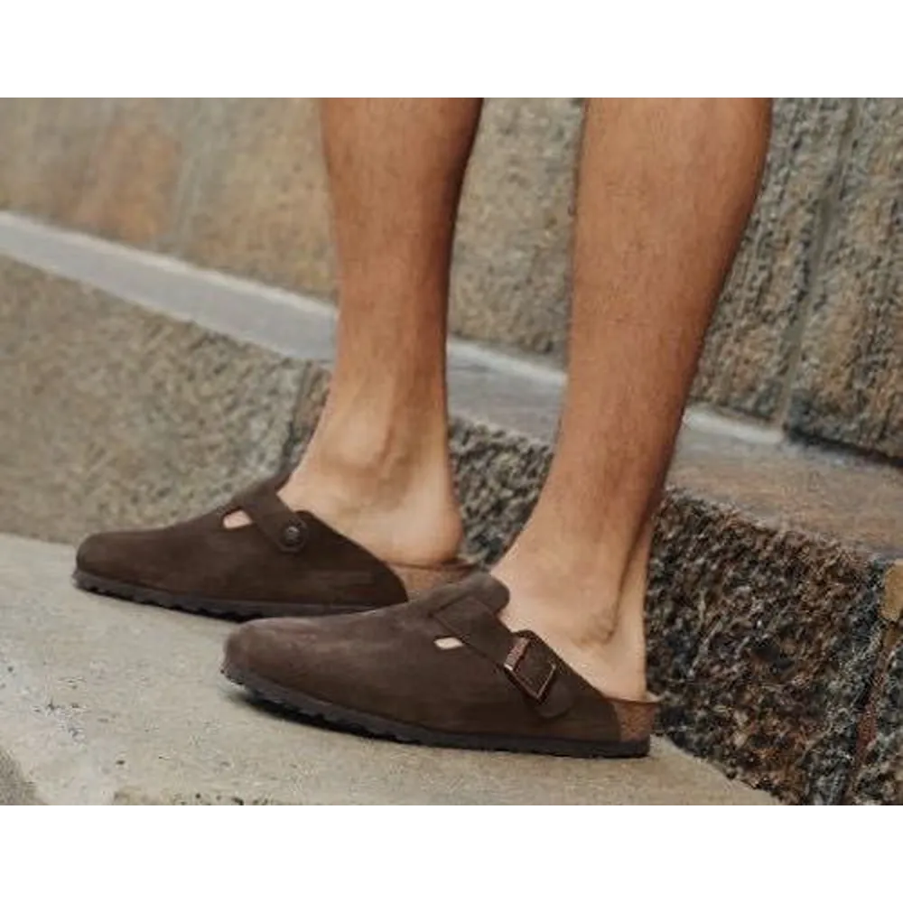 Trendy Birkenstock Boston Brown Suede For Men (FF603)