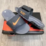 Trendy Nike Airmax Camden Adjust Trendy Grey Orange Flip-Flop For Men (ETS89) - Buy Online | Brandfasion