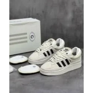Trendy Adidas X Bad Bunny Campus White Black Shoes For Men (FF627)