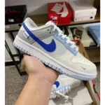 Trendy Nike Sb Dunk Low Ivory Hyper Royal Shoes For Men (FF671) - 7a first copy shoes | Buy Online at Best Price