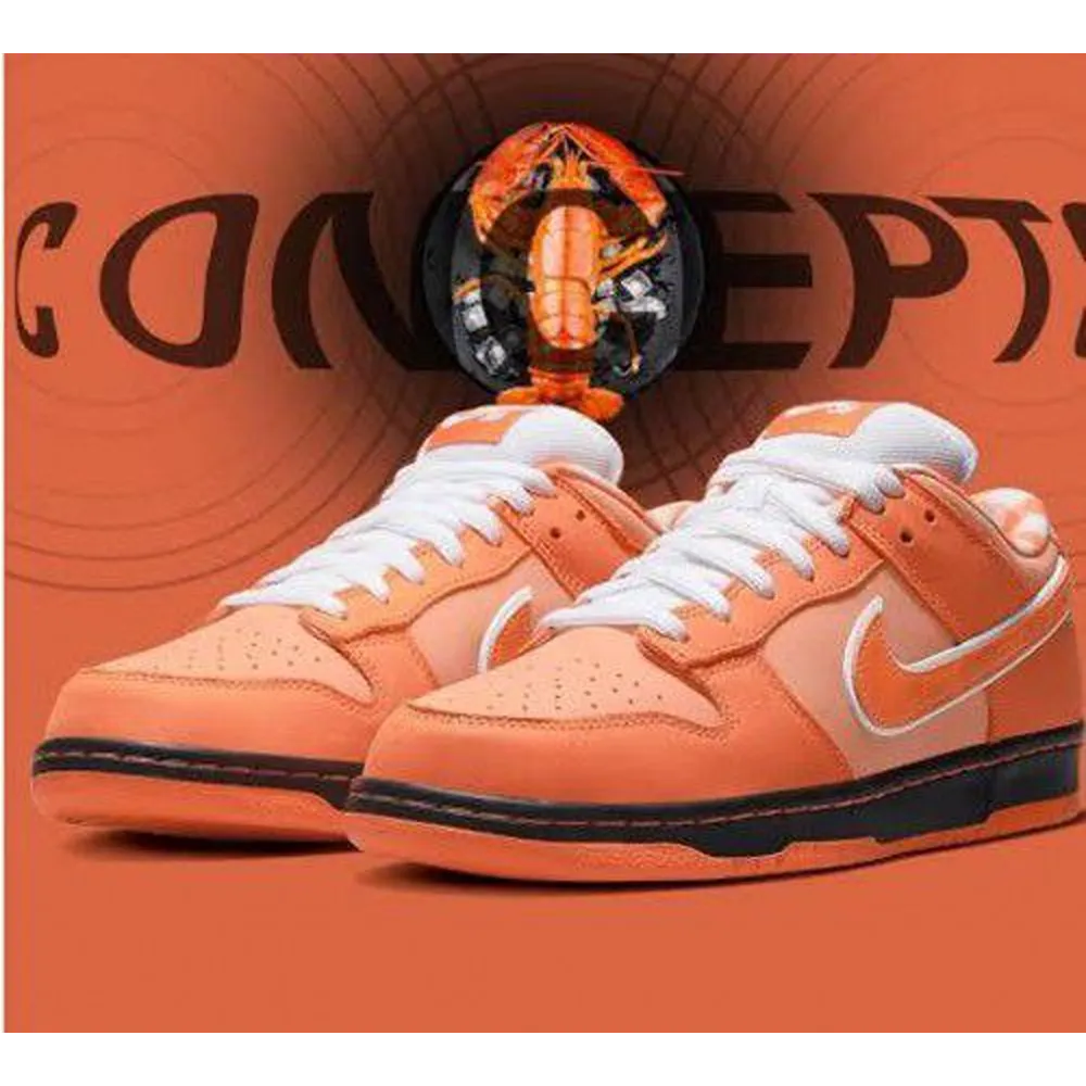 Trendy Concepts X Dunk Low Sb Orange Lobster Shoes For Men (FF685)