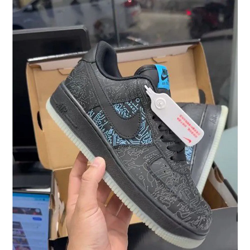 Trendy Nike Air Force 1 Computer Chip Glow In Dark Shoes For Men (FF694)