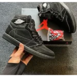 Trendy Jordan 1 Retro Low Sp Travis Scott Black Shoes For Men (FF695) - 7a first copy shoes | Buy Online at Best Price