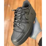 Trendy Nike Air Force 1 Black Leather Rope Shoes For Men (FF709) - 7a first copy shoes | Buy Online at Best Price