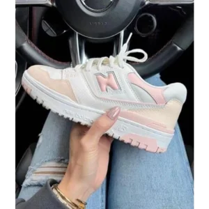 Trendy New Balance 550 White Pink Shoes For Women (FF737) - 7a first copy shoes | Buy Online at Best Price