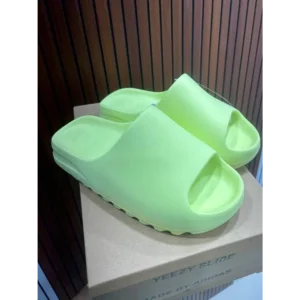 Luxurious Adidas Yeezy Slides Glow Green For Men (SFS1888) - 7a first copy shoes | Buy Online at Best Price