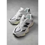 Luxurious New Balance 9060 White Black Shoes For Men (BS526) - 7a first copy shoes | Buy Online at Best Price