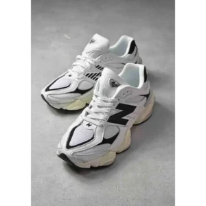 Luxurious New Balance 9060 White Black Shoes For Men (BS526)