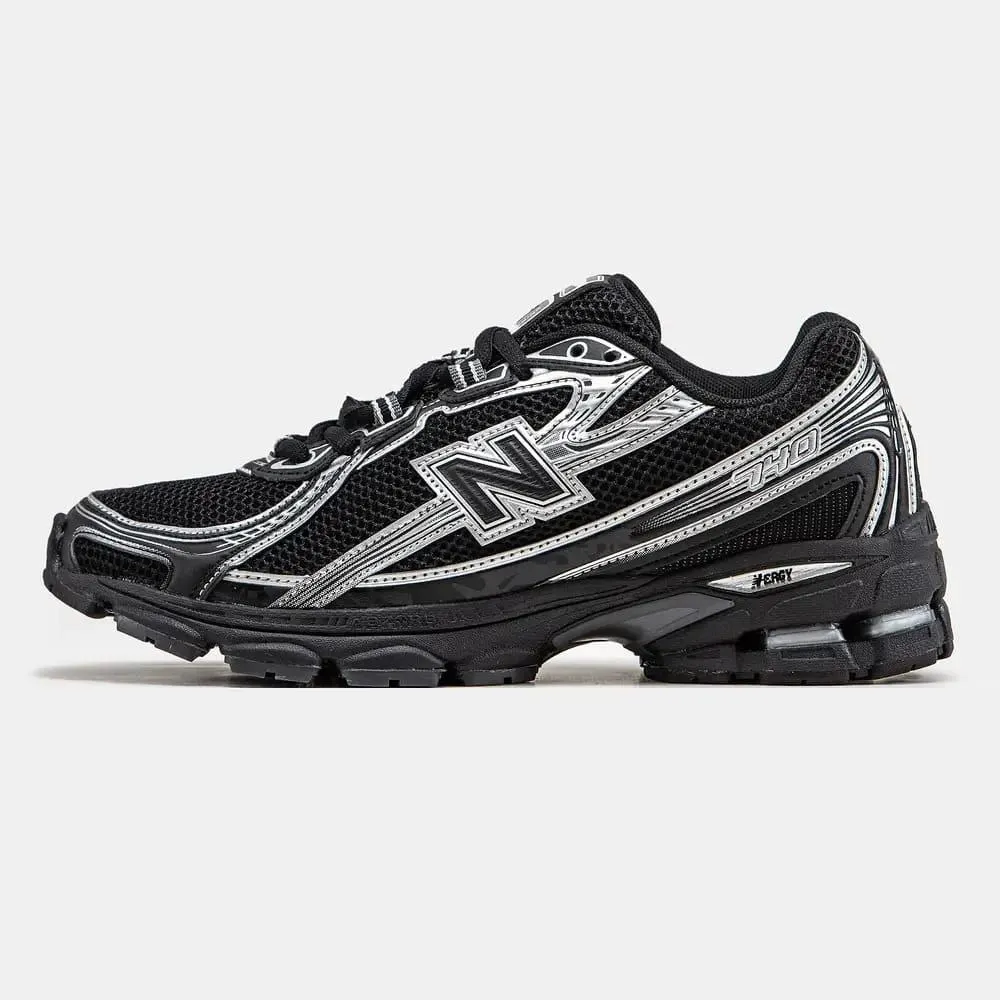 Luxurious New Balance 740 Black Silver Running Shoes For Men (BS529)