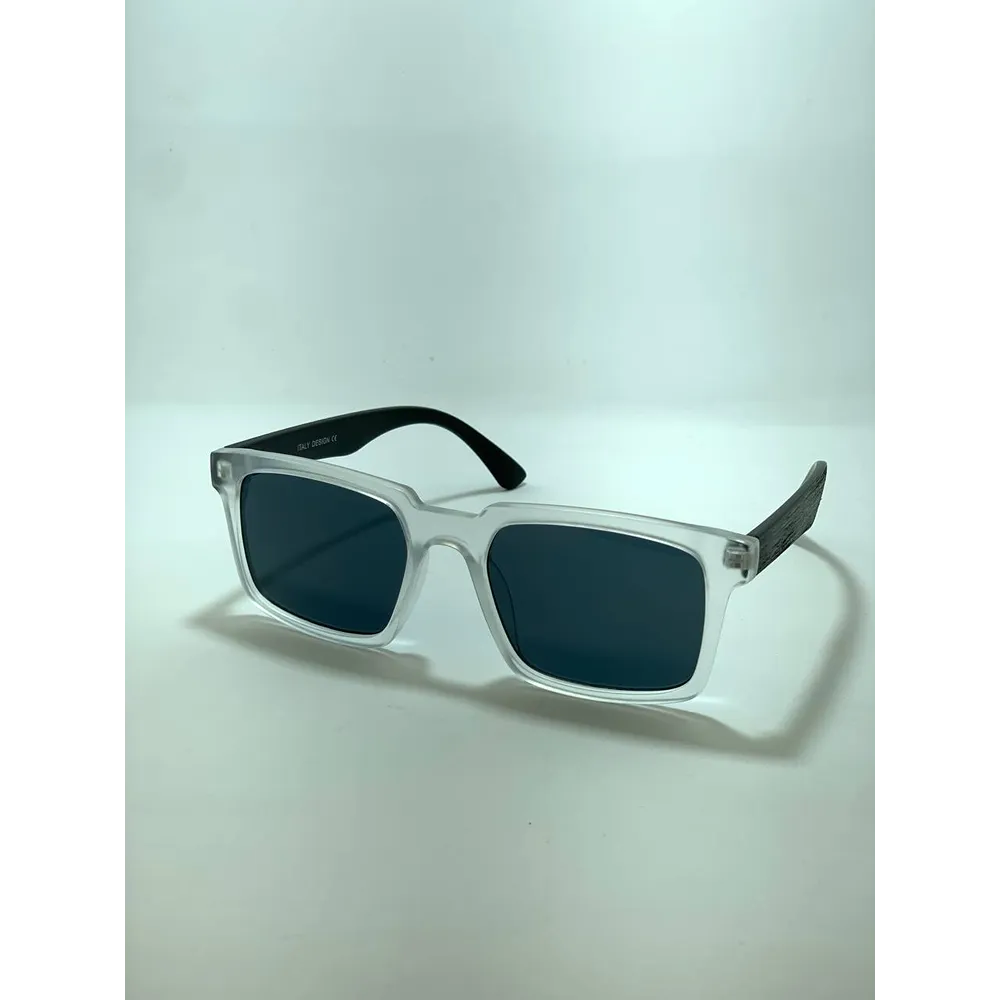 Trendy White Wooden Sunglasses (COS83)