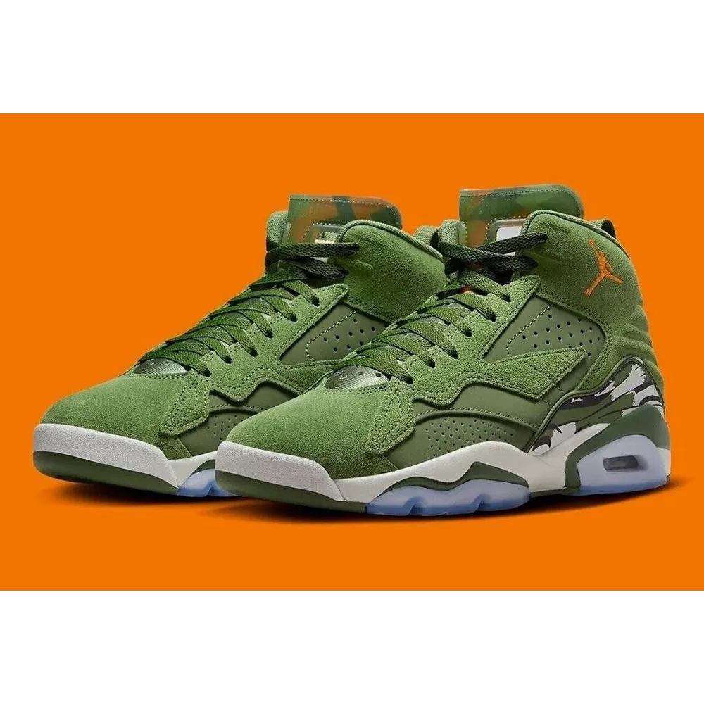 Luxurious Nike Air Jordan MVP GS Sky J Light Olive Shoes (BS534)