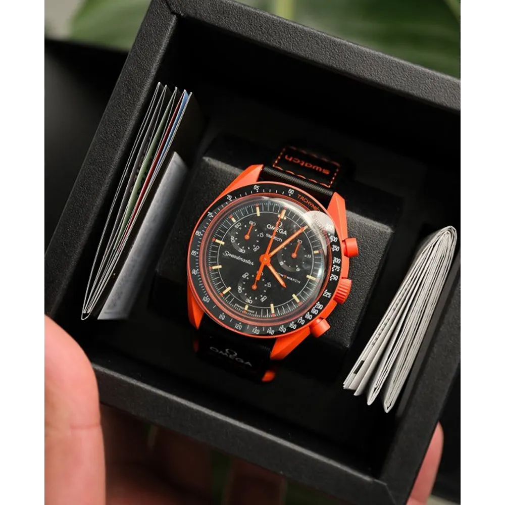 Stylish Omega Swatc Watch For Men (BRH645)