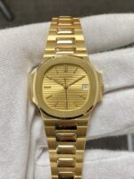Patek Philippe Nautilus Mad Watch Qurtz Movement Gold Dated Watch For Men’s-Best Men’s Collection PK-1529210 - Buy Online | Brandfasion