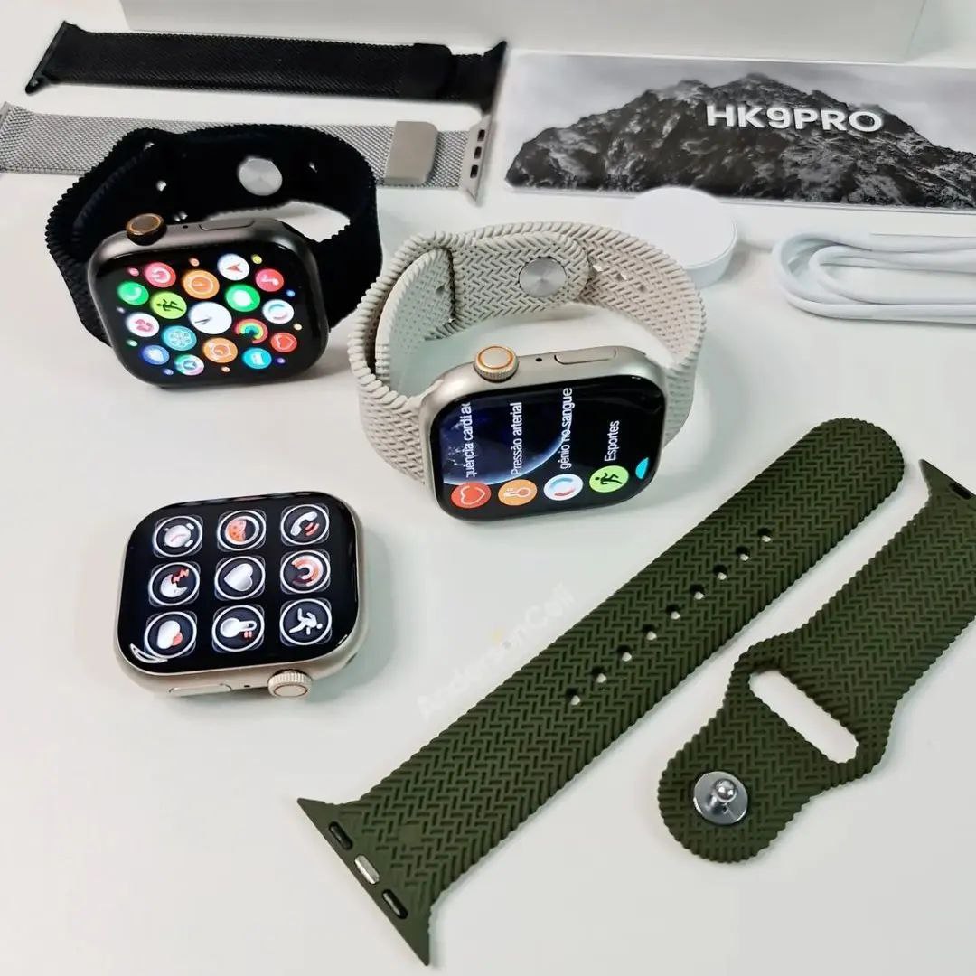 Hk9 Pro+ 45mm Real “Amoled Amplitude” a  Power Packed Series 9 Smartwatch