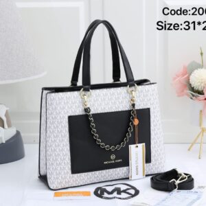 Michael Kors Classic Medium Tote Bag (Black & White)