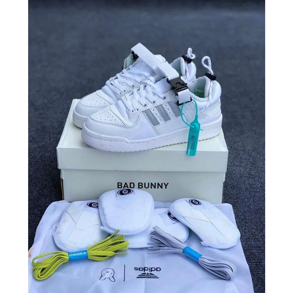 Premium Adidas Bad Bunny White Shoes For Men (FST1186)