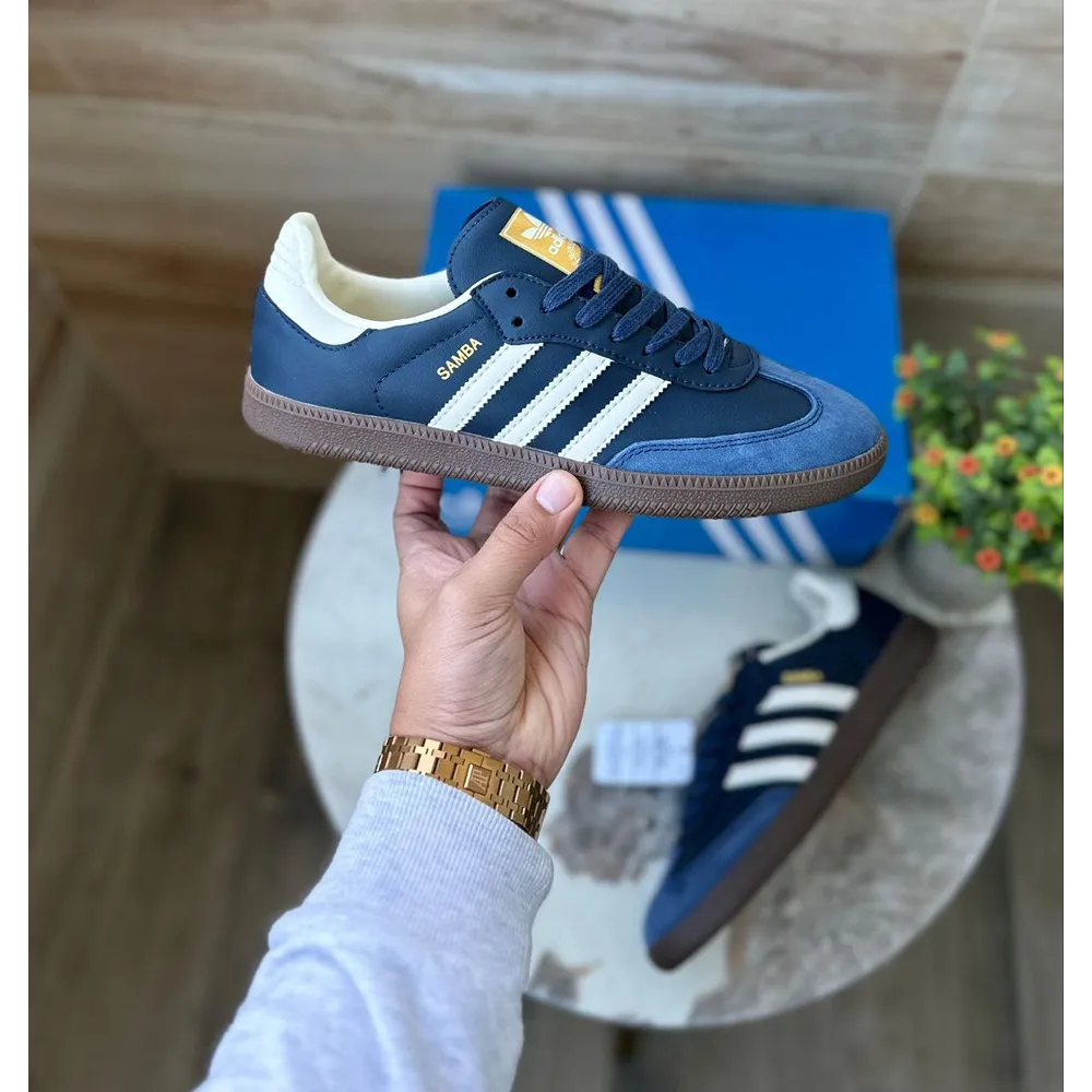 Premium Adidas Originals Samba Navy Shoes For Men (SIS376)