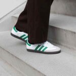 Premium Adidas Samba White Green Shoes For Men (SP453) - 7a first copy shoes | Buy Online at Best Price