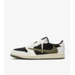 Premium Air Jordan 1 X Travis Scott Olive Shoes For Men (SNC603) - 7a first copy shoes | Buy Online at Best Price