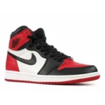 Premium Air Jordan Retro 1 Bred Toe High Shoes For Men (SHI513) - 7a first copy shoes | Buy Online at Best Price